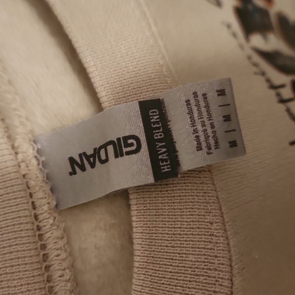 Womans tan size medium cewneck sweatshirt " Buy Dirt" - Picture 3 of 4